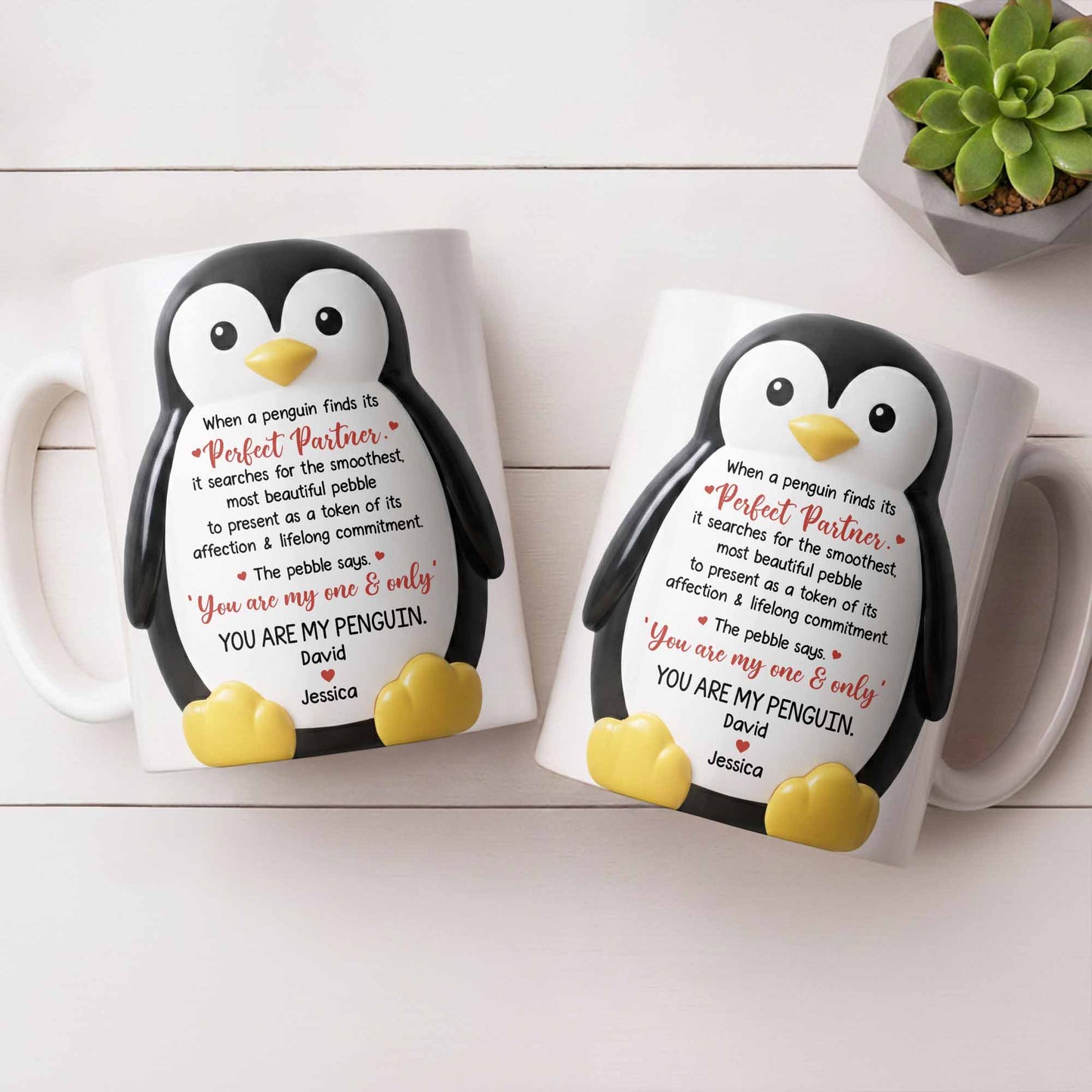 Perfect Partner Penguin Pebble For Lifelong Commitment