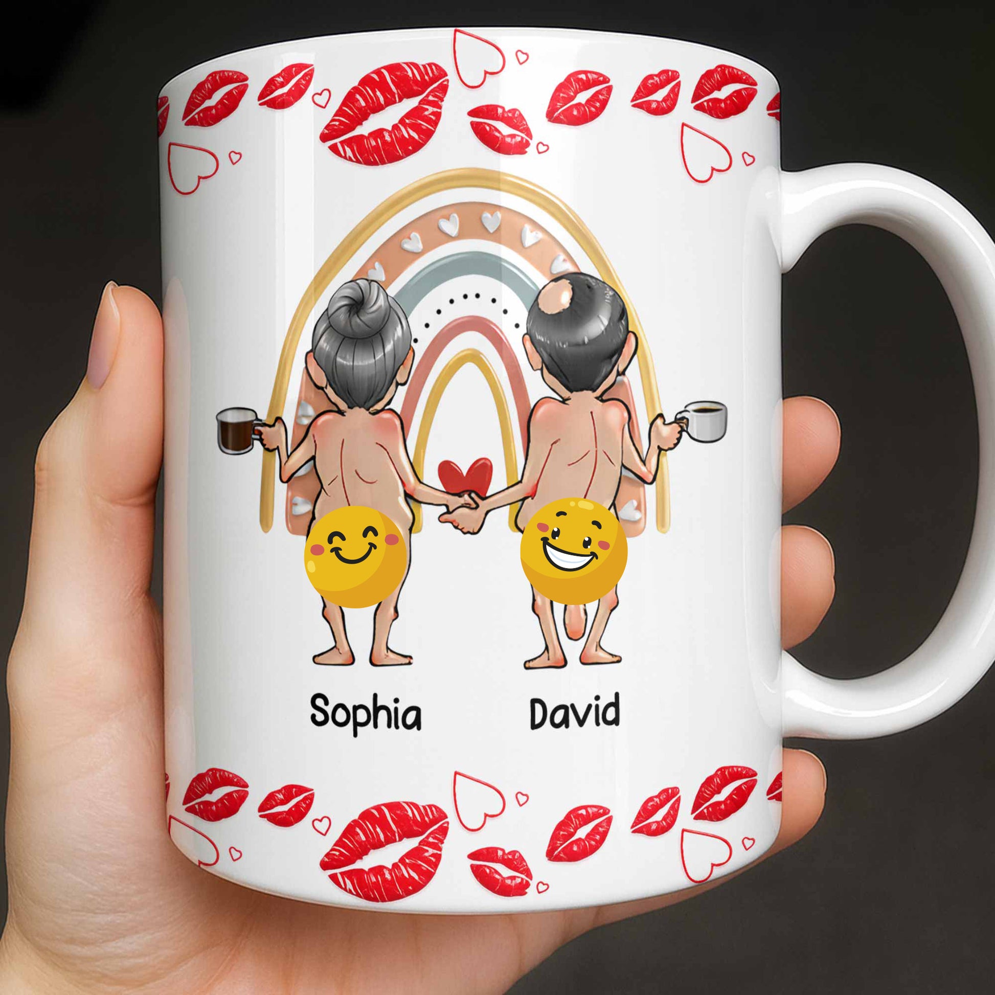 Customizable Names With Cheerful Emojis And Love Symbols