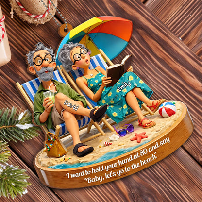 Hold Your Hand At 80 and Say Let's Go To The Beach