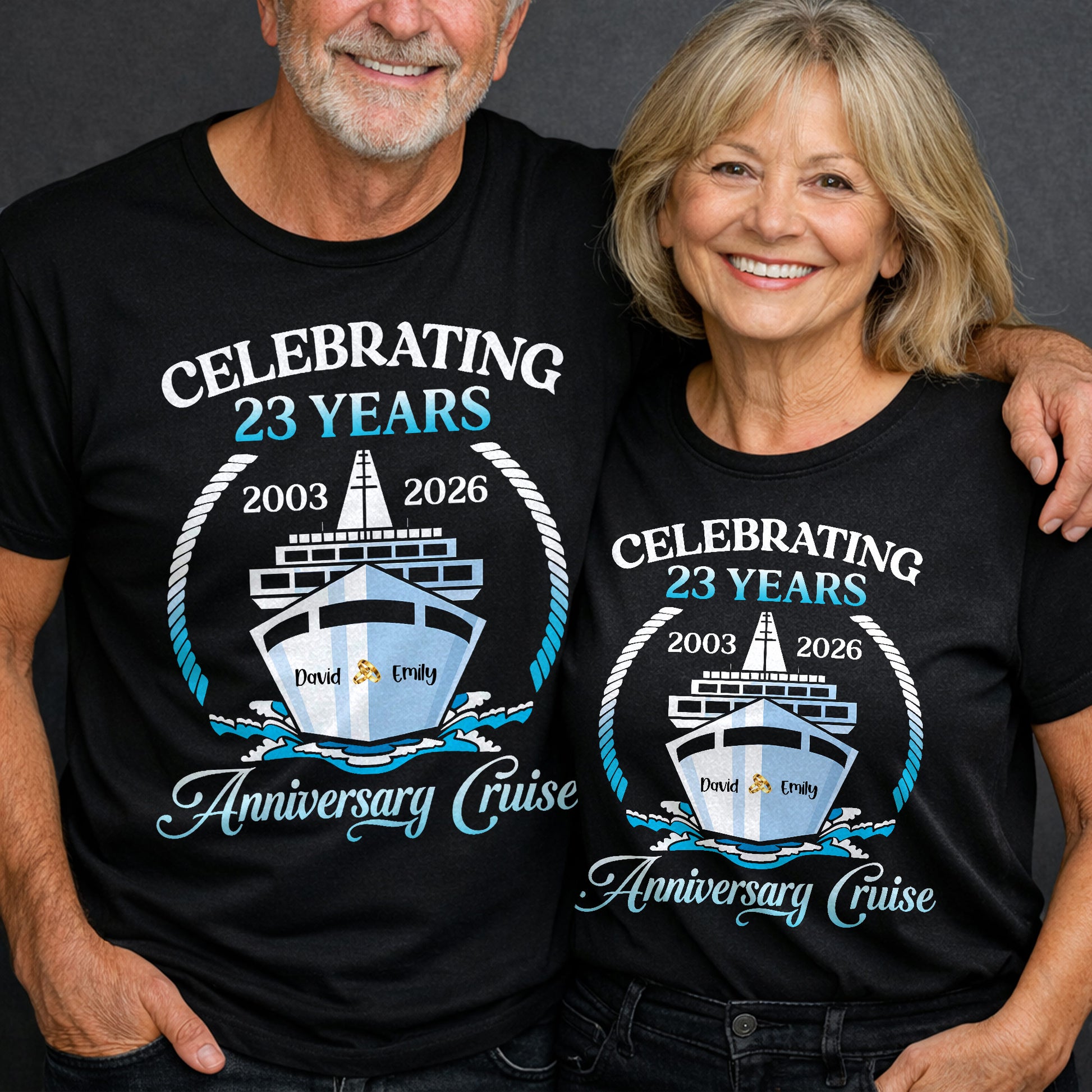 Celebrating 23 Years Anniversary Cruise With Waves and Rope