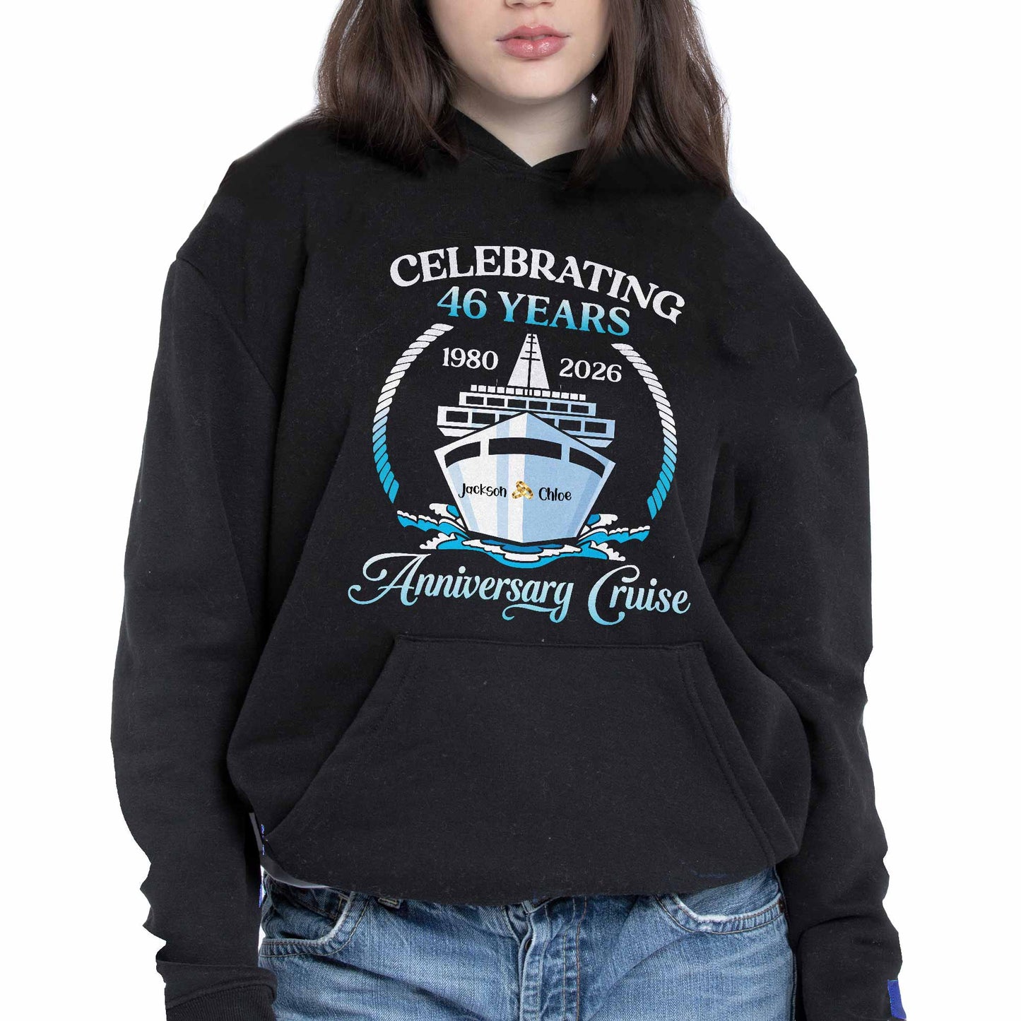 Celebrating 23 Years Anniversary Cruise With Waves and Rope