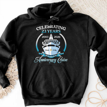 Celebrating 23 Years Anniversary Cruise With Waves and Rope