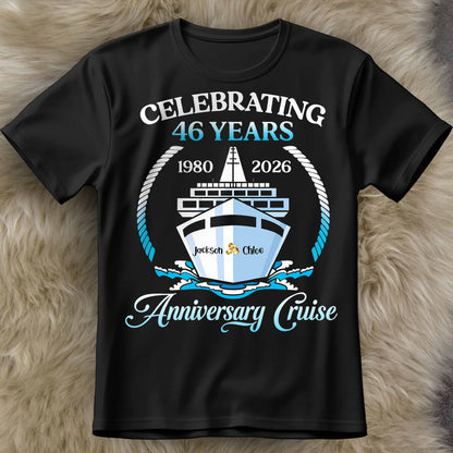 Celebrating 23 Years Anniversary Cruise With Waves and Rope