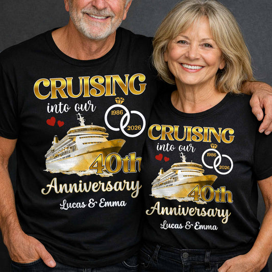 Cruising Into Our 40th Anniversary, Cruise Ship and Rings