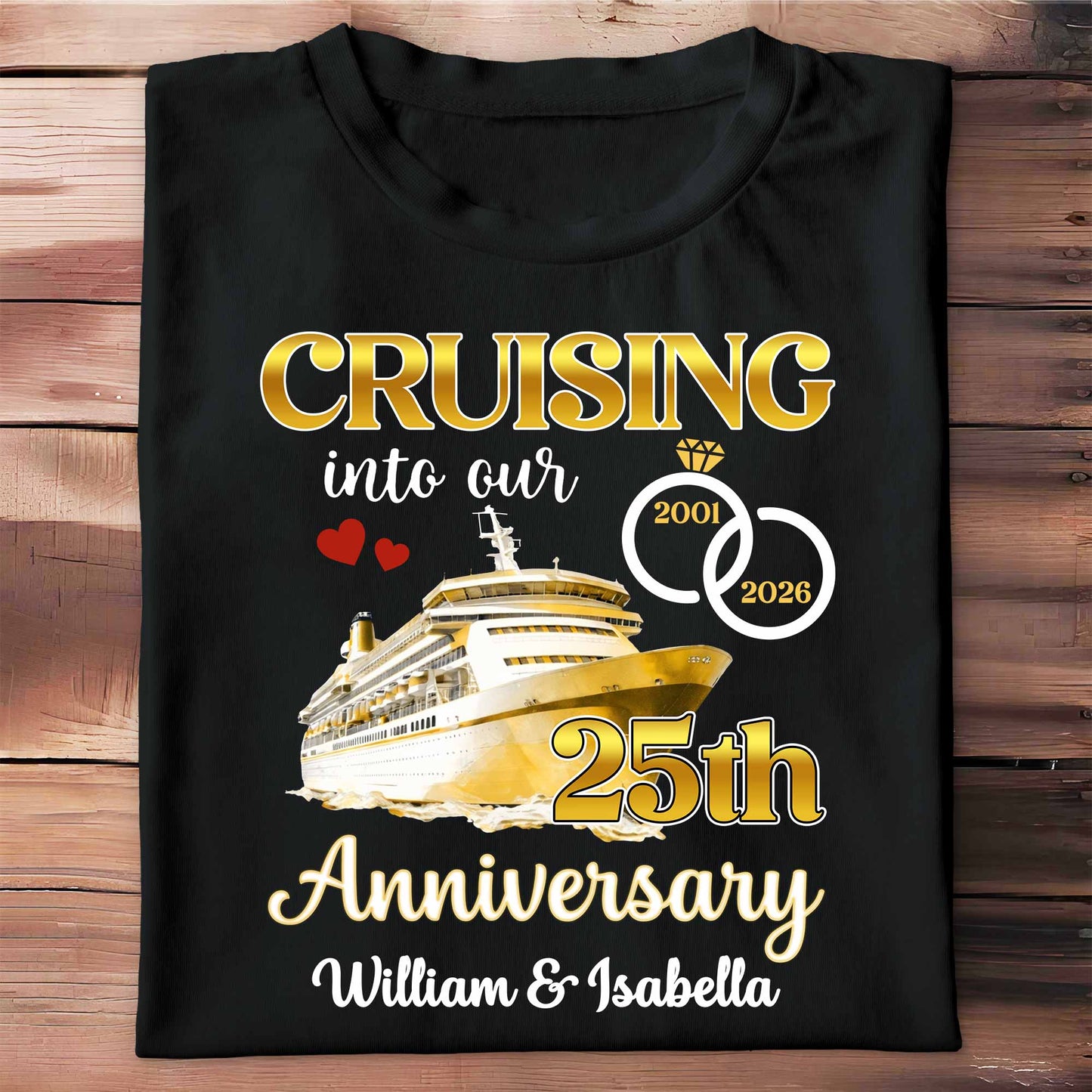 Cruising Into Our 40th Anniversary, Cruise Ship and Rings