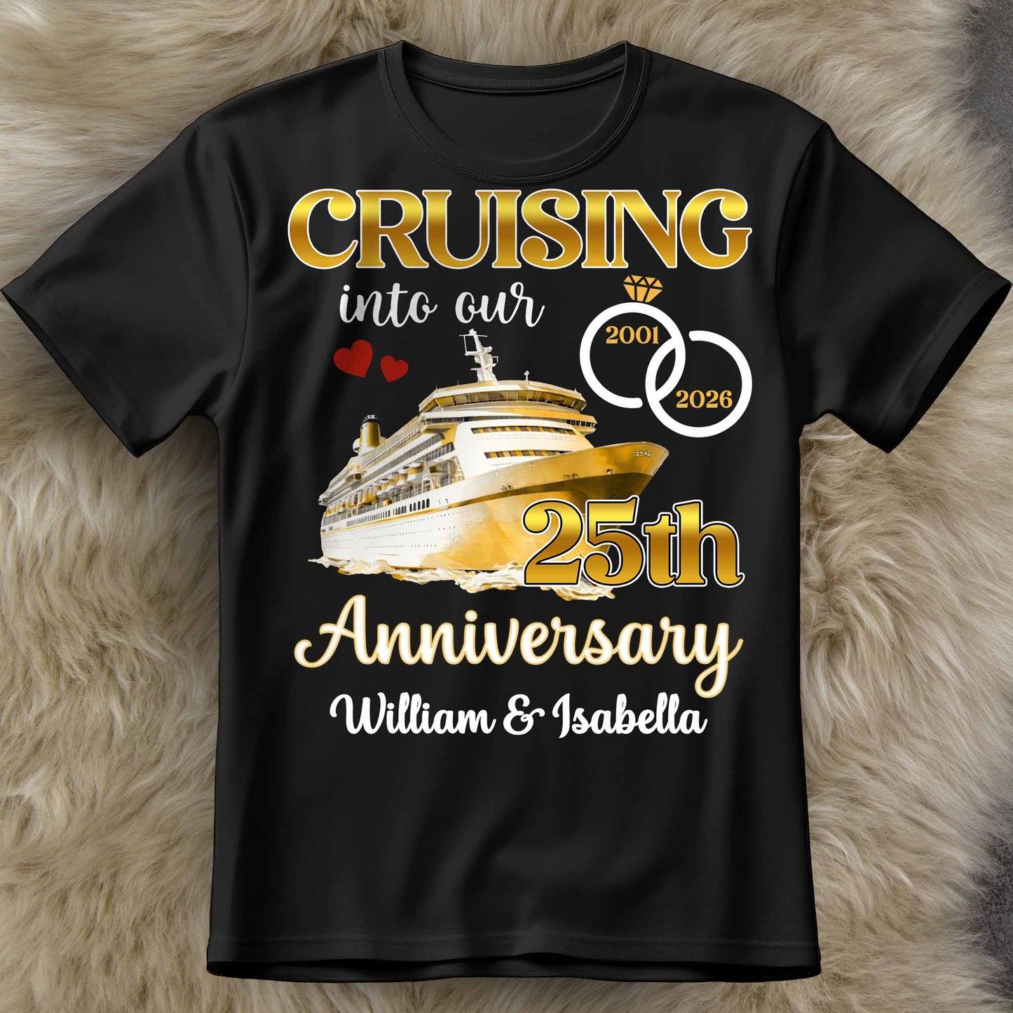 Cruising Into Our 40th Anniversary, Cruise Ship and Rings