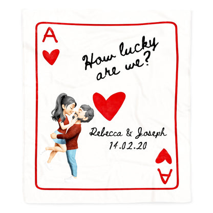 How Lucky Are We With Couple and Hearts