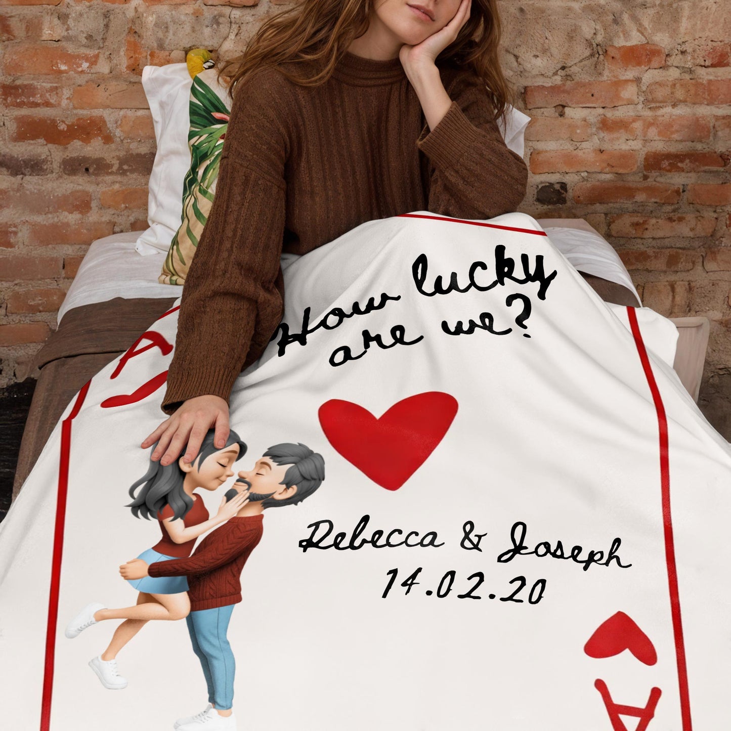 How Lucky Are We With Couple and Hearts