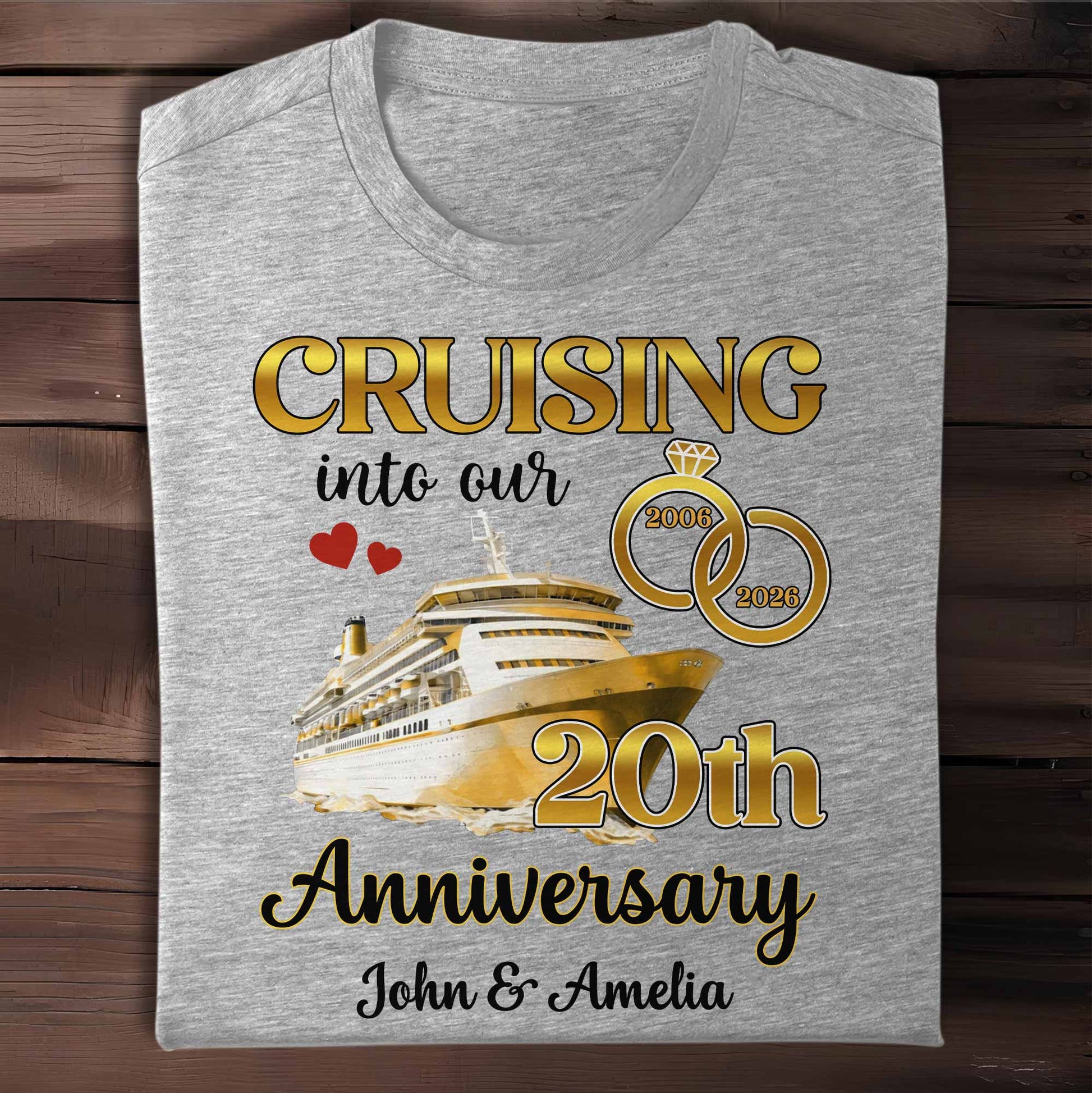 Cruising Into Our Anniversary Ship And Wedding Rings
