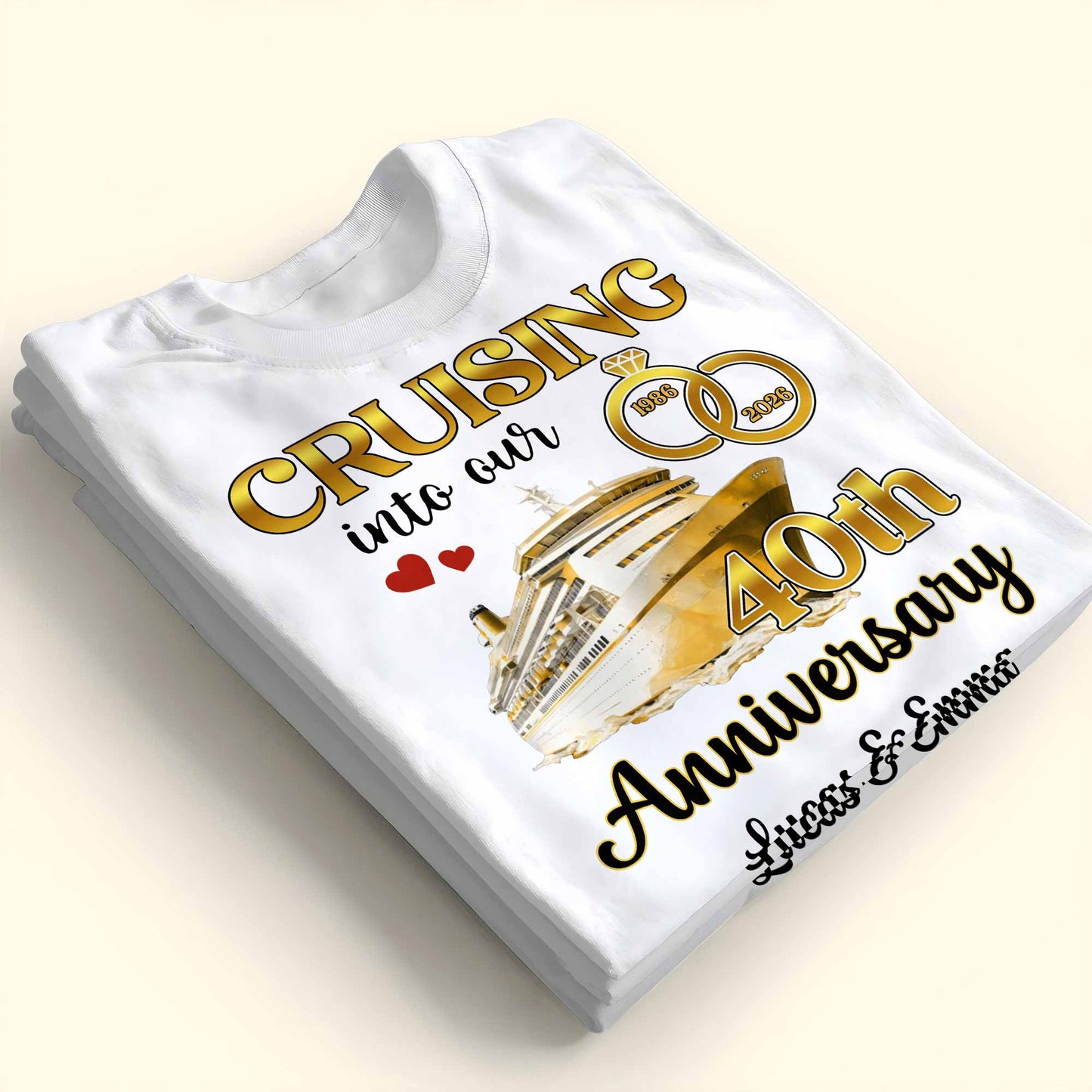 Cruising Into Our Anniversary Ship And Wedding Rings