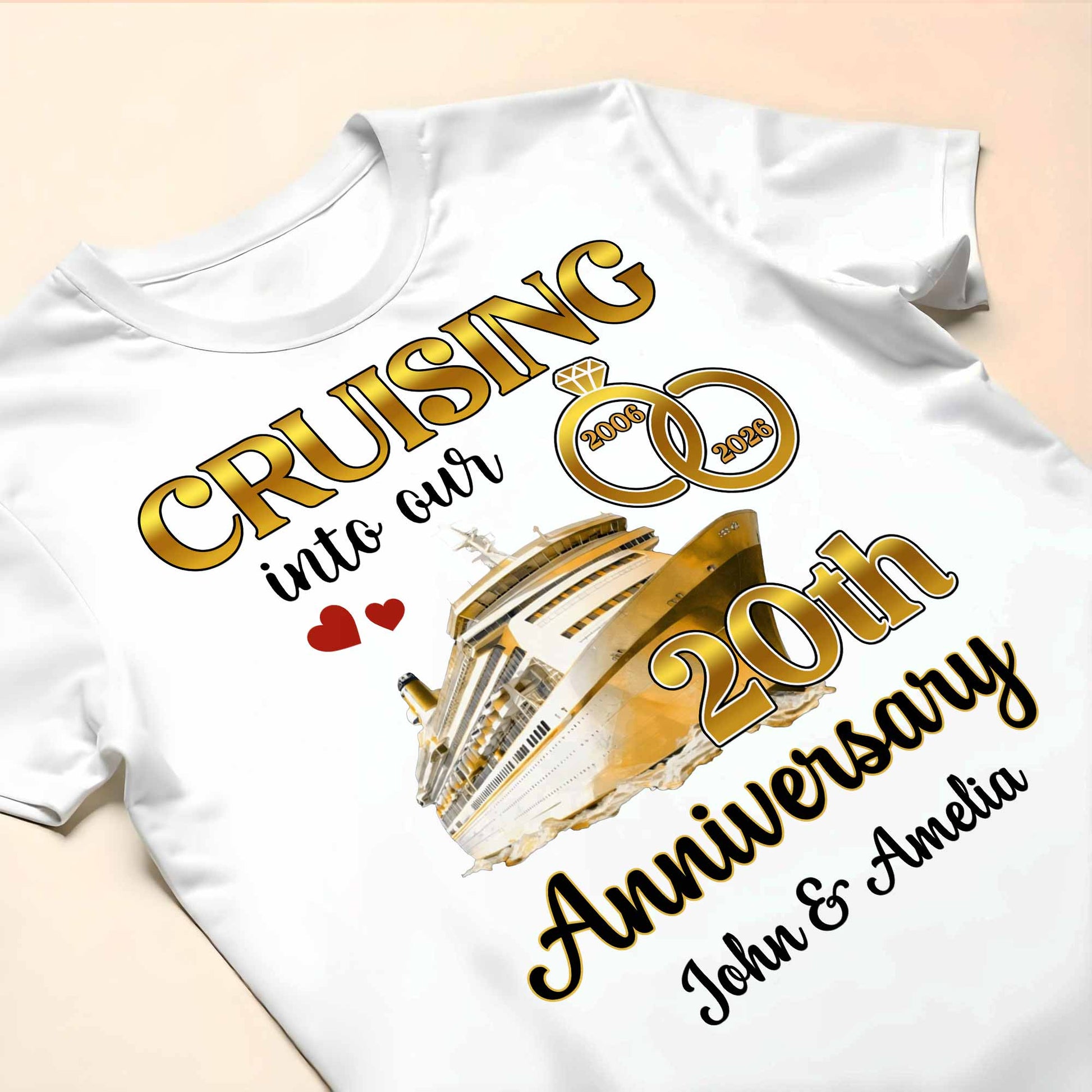 Cruising Into Our Anniversary Ship And Wedding Rings