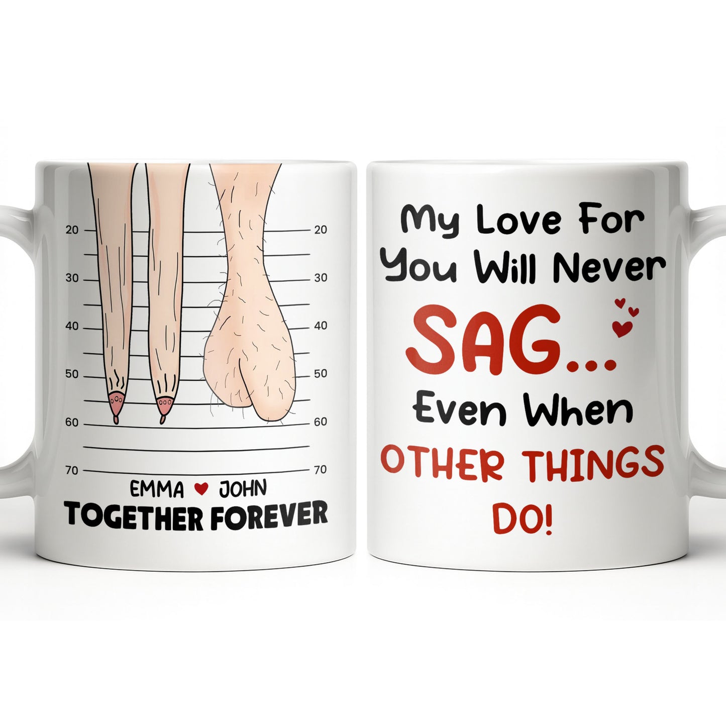 My Love For You Will Never SAG, Mugshot Chart Design