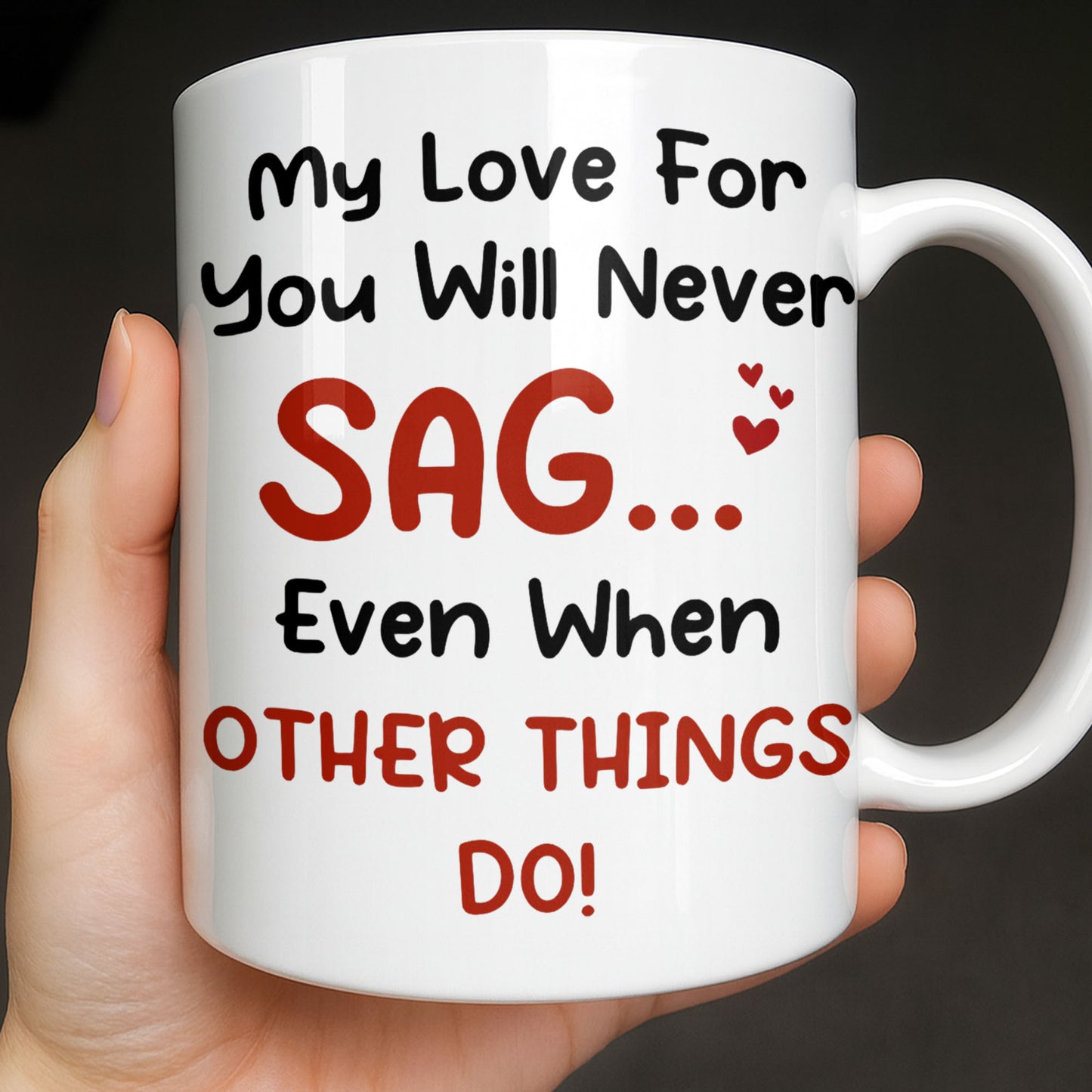 My Love For You Will Never SAG, Mugshot Chart Design