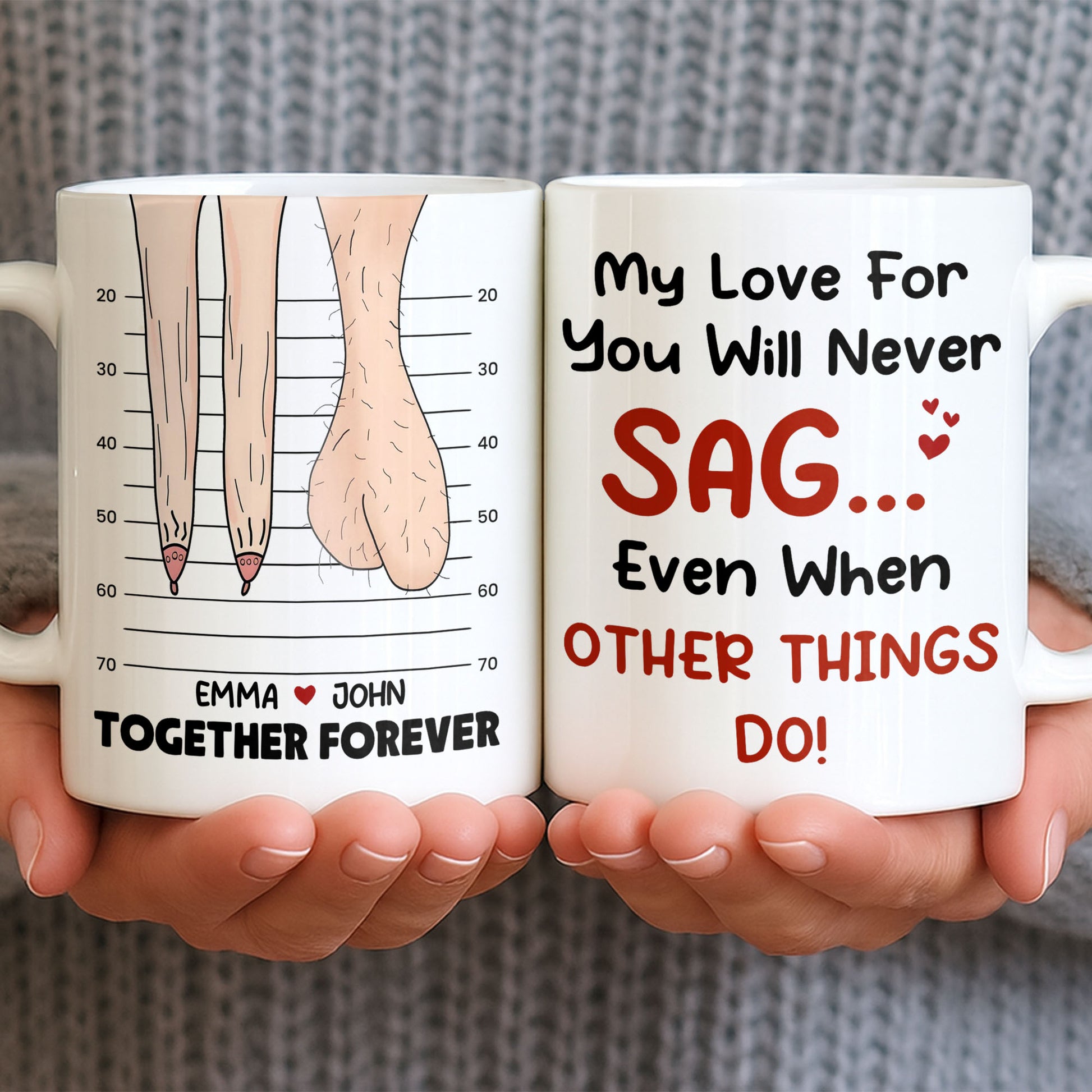 My Love For You Will Never SAG, Mugshot Chart Design