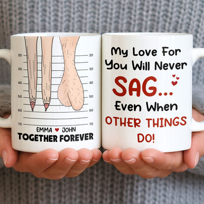 My Love For You Will Never SAG, Mugshot Chart Design
