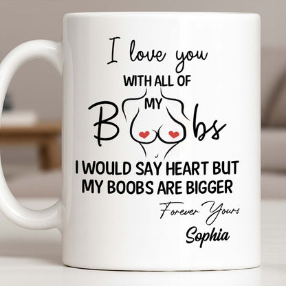 I Love You With All Of My Heart, Woman Figure and Heart Design