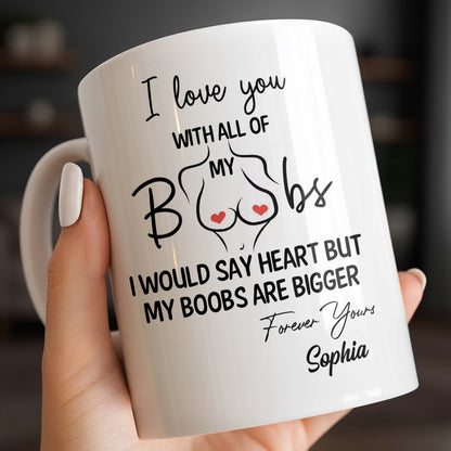 I Love You With All Of My Heart, Woman Figure and Heart Design