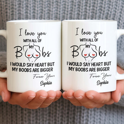 I Love You With All Of My Heart, Woman Figure and Heart Design