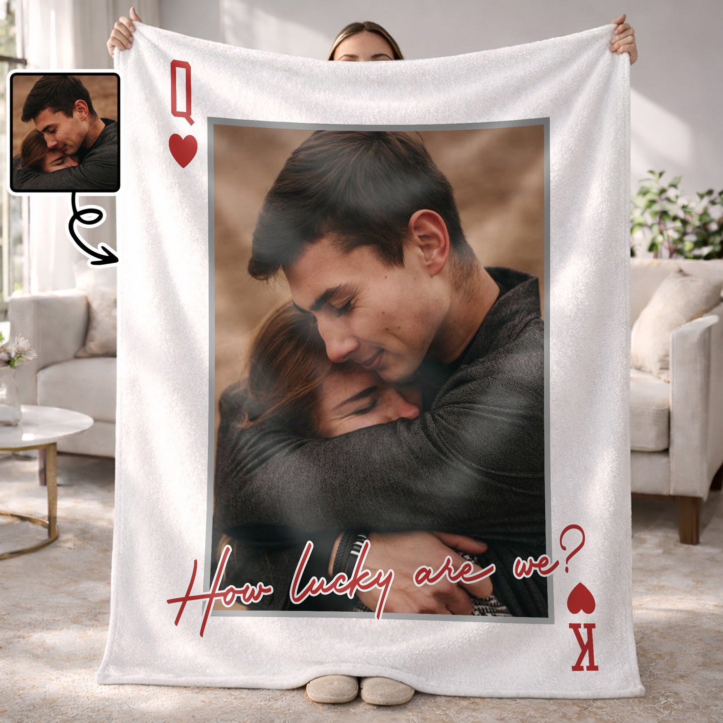 Always And Forever Portrait Blanket