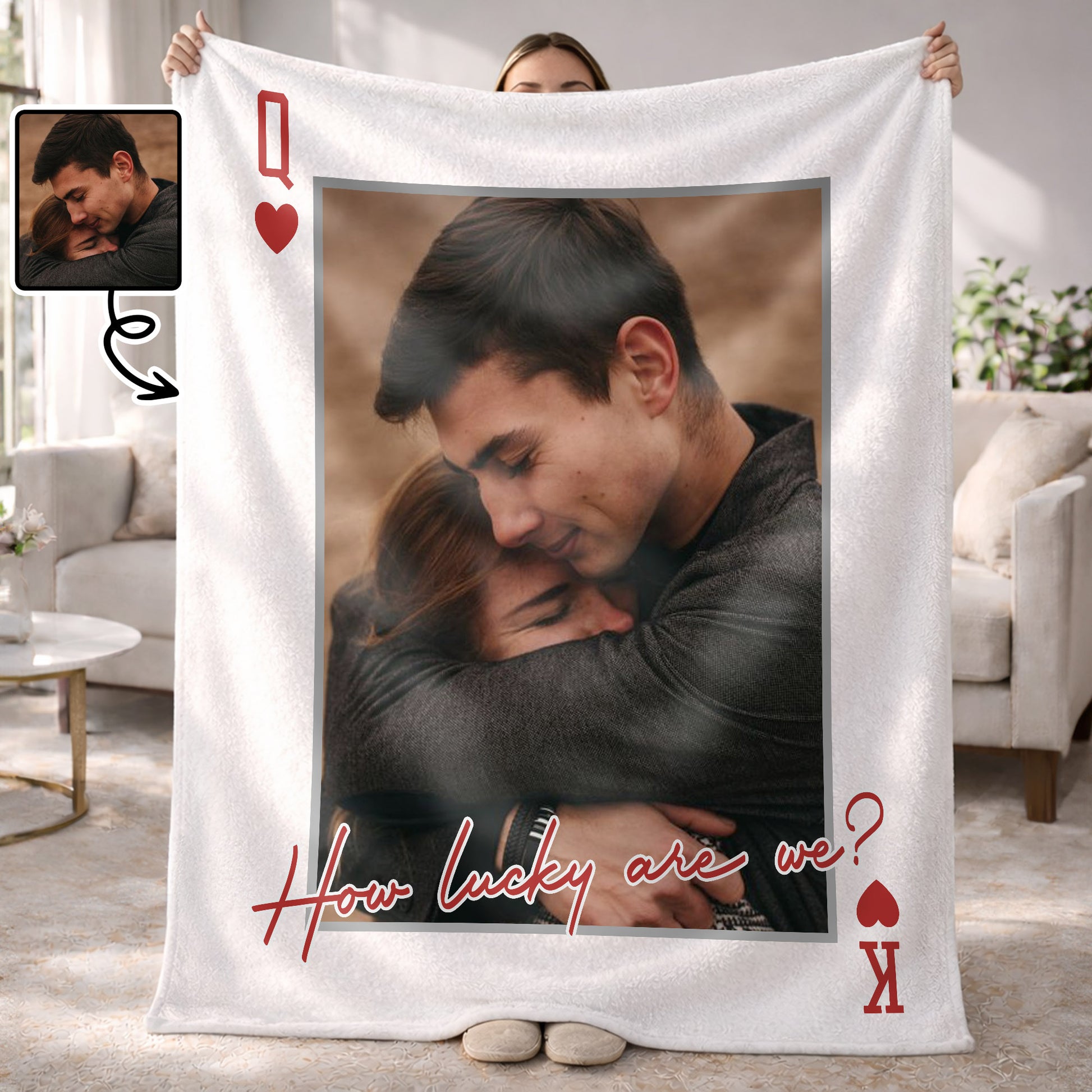 Always And Forever Portrait Blanket
