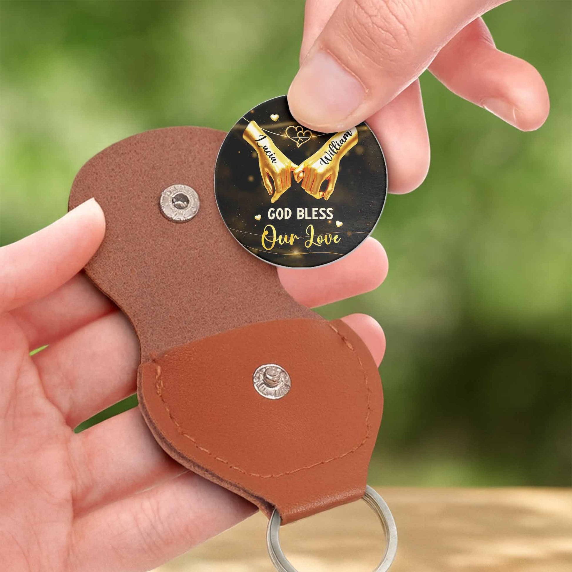 God Bless Our Love, Hands Holding Musical Hearts