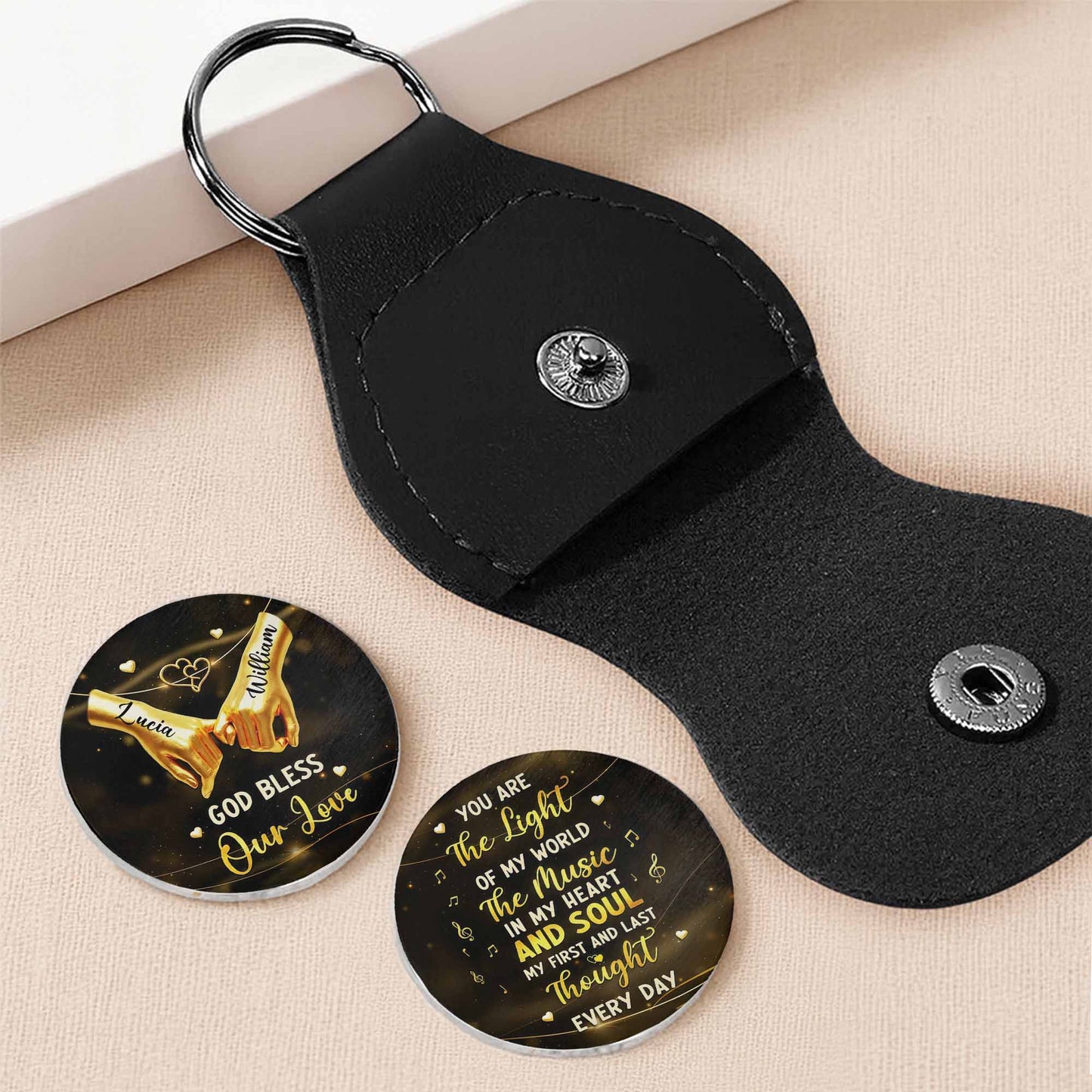 God Bless Our Love, Hands Holding Musical Hearts