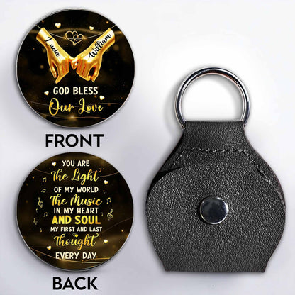 God Bless Our Love, Hands Holding Musical Hearts