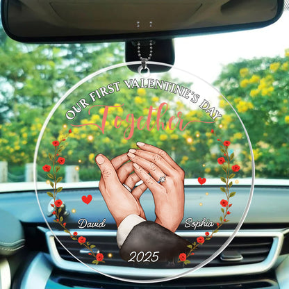 Our First Valentine's Day Together, Hands And Flowers