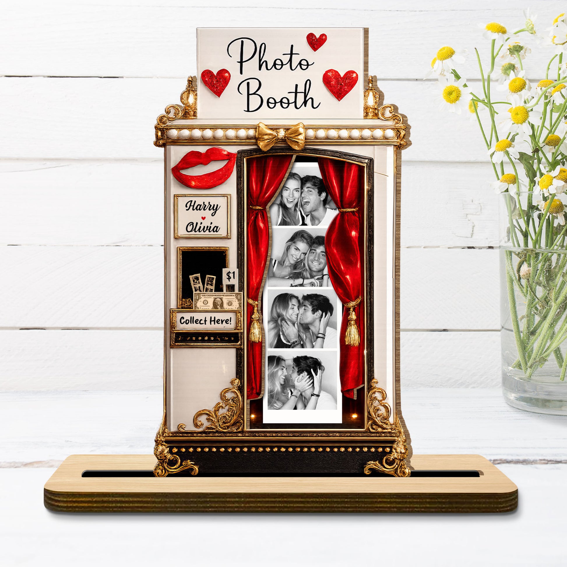 Create Lasting Memories With Our Romantic Photo Booth Plaque