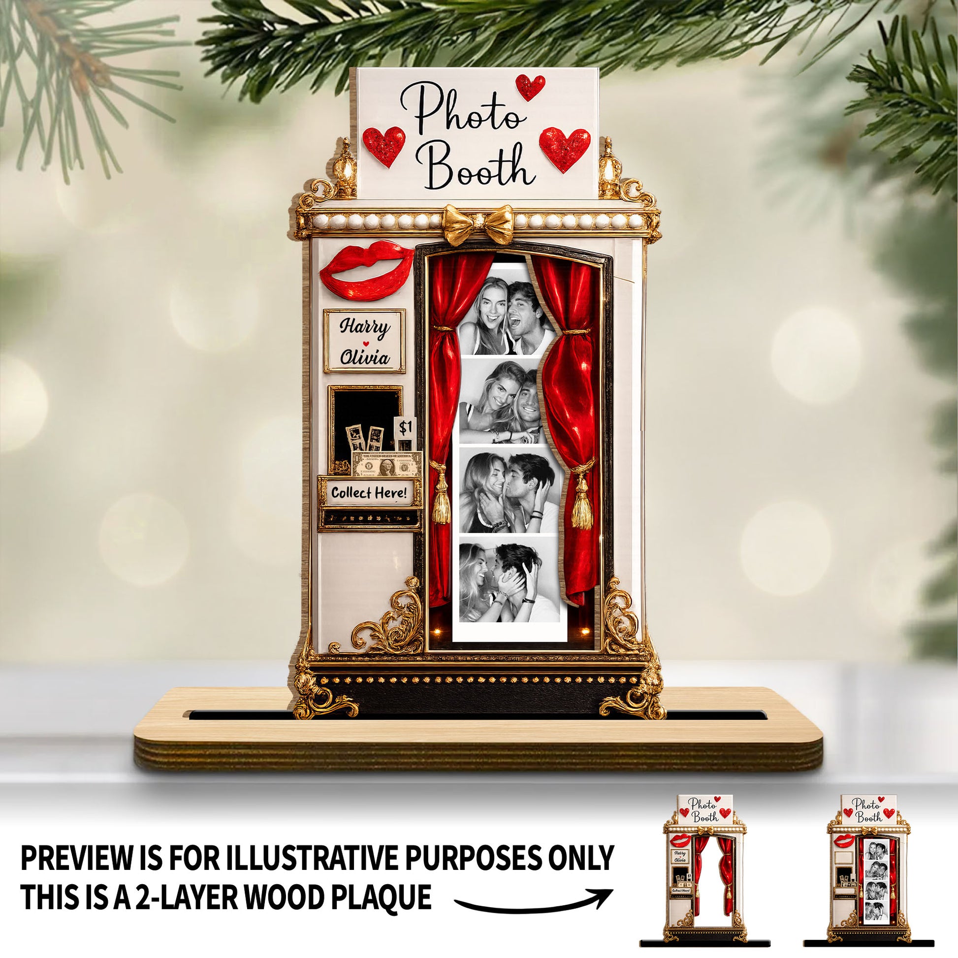 Create Lasting Memories With Our Romantic Photo Booth Plaque