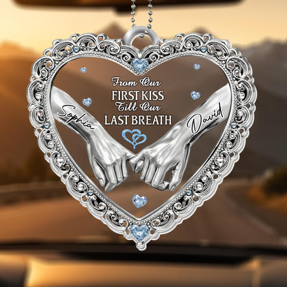 From Our First Kiss Till Our Last Breath, Heart and Hands Ornament