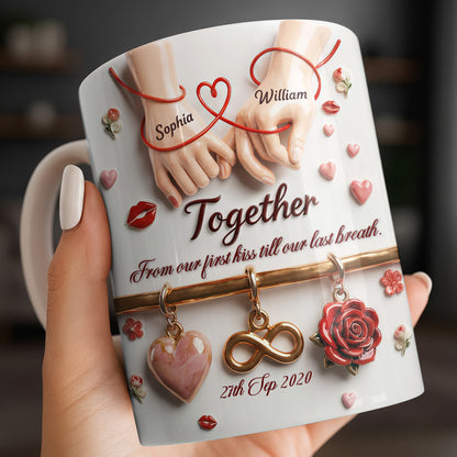 Together From Our First Kiss Infinity Symbol And Rose