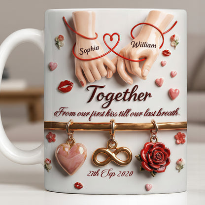 Together From Our First Kiss Infinity Symbol And Rose