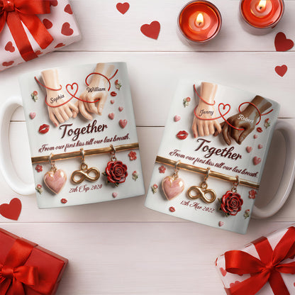 Together From Our First Kiss Infinity Symbol And Rose