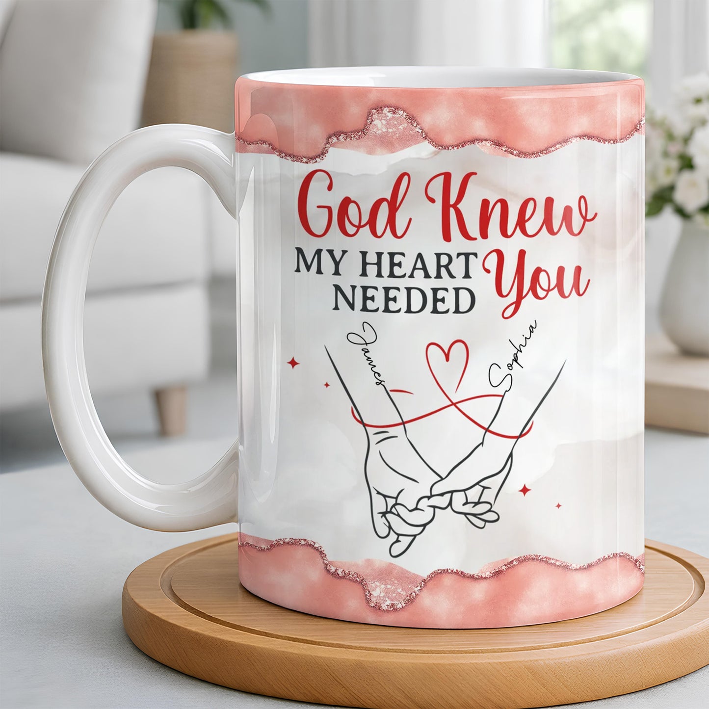 God Knew My Heart Needed You, Hand Holding Design