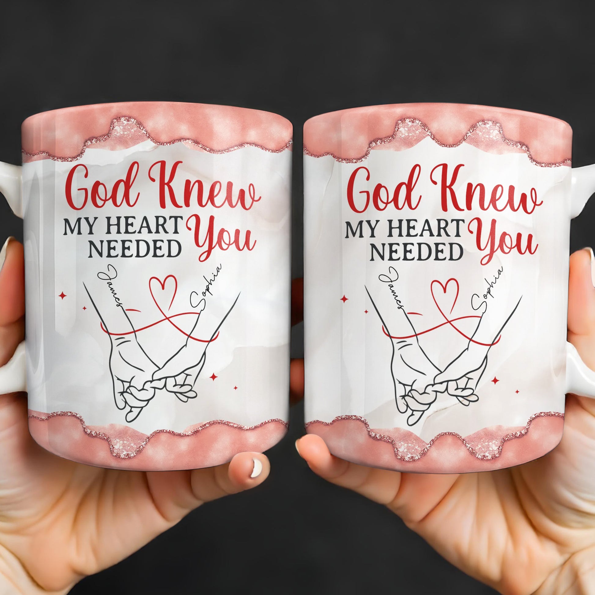 God Knew My Heart Needed You, Hand Holding Design
