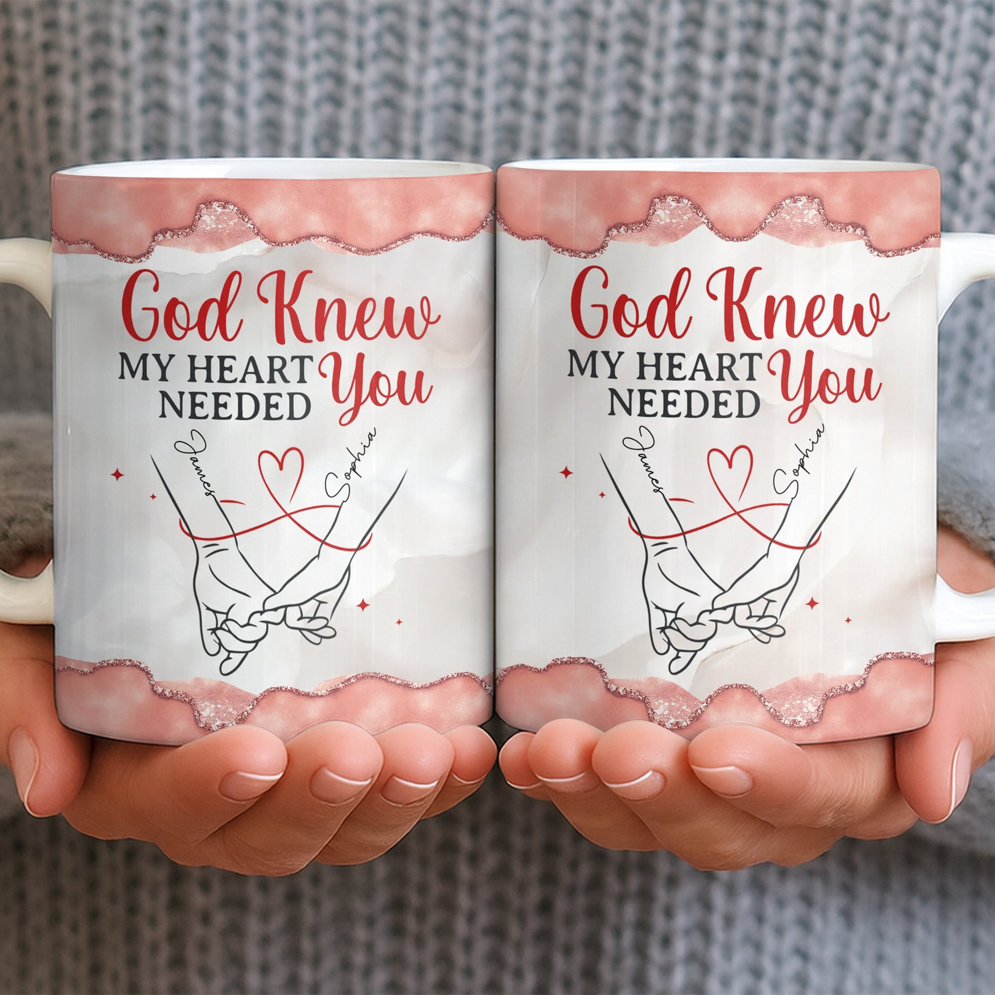 God Knew My Heart Needed You, Hand Holding Design