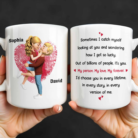 My Person My Love My Forever, Heart And Couple Design