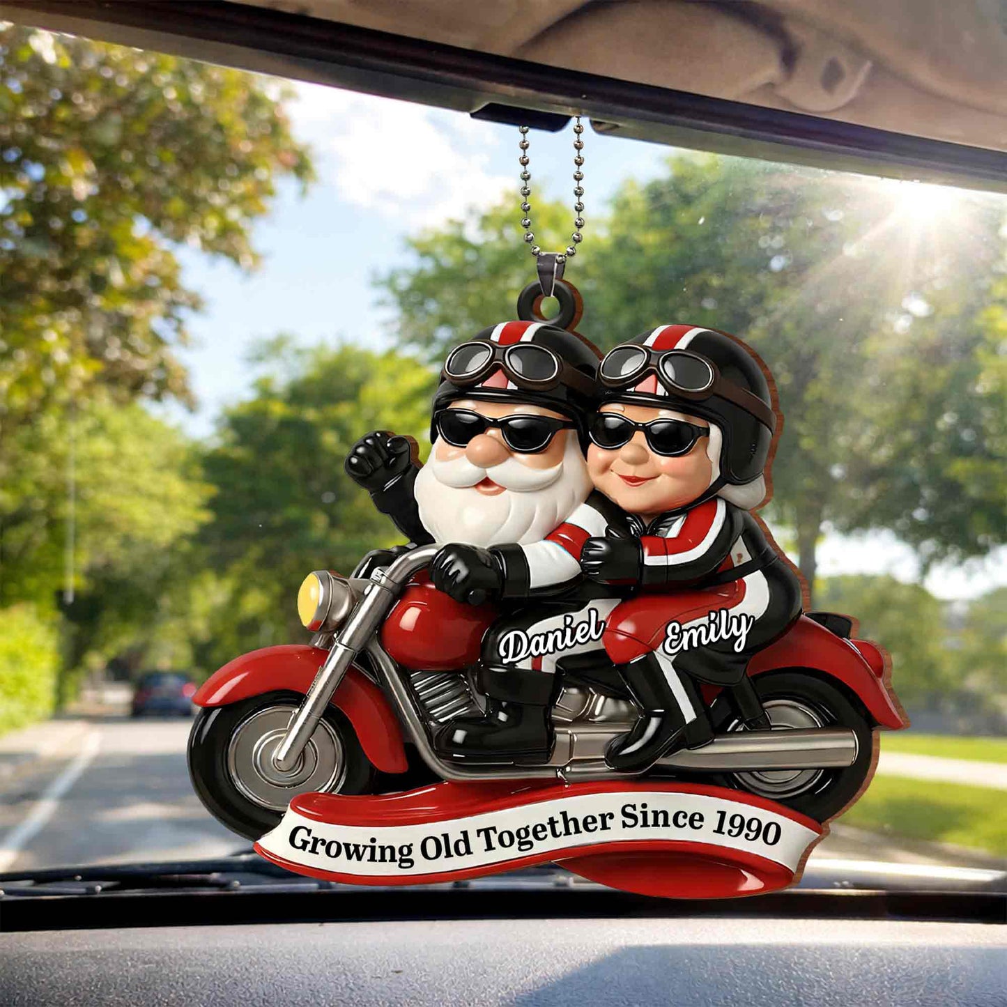 Growing Old Together, Motorcycle Santa Claus Figures