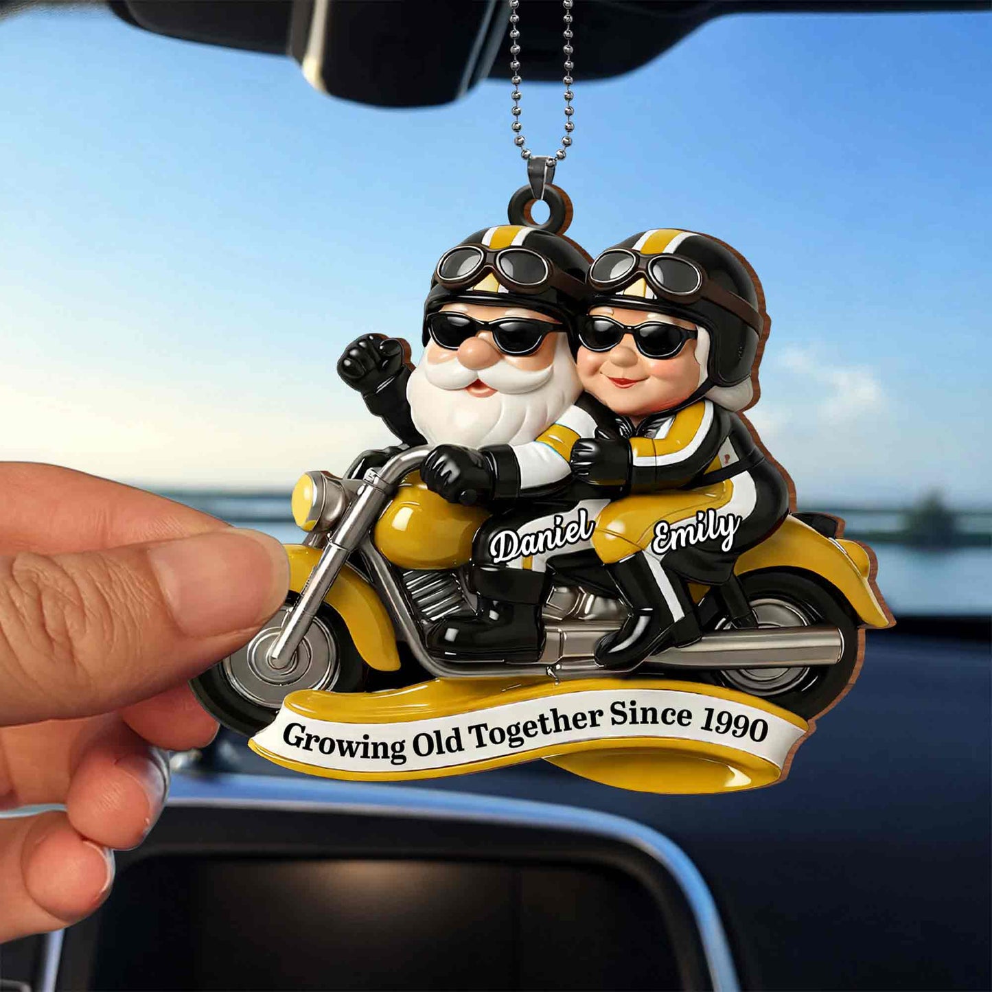Growing Old Together, Motorcycle Santa Claus Figures