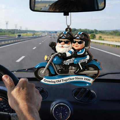 Growing Old Together, Motorcycle Santa Claus Figures