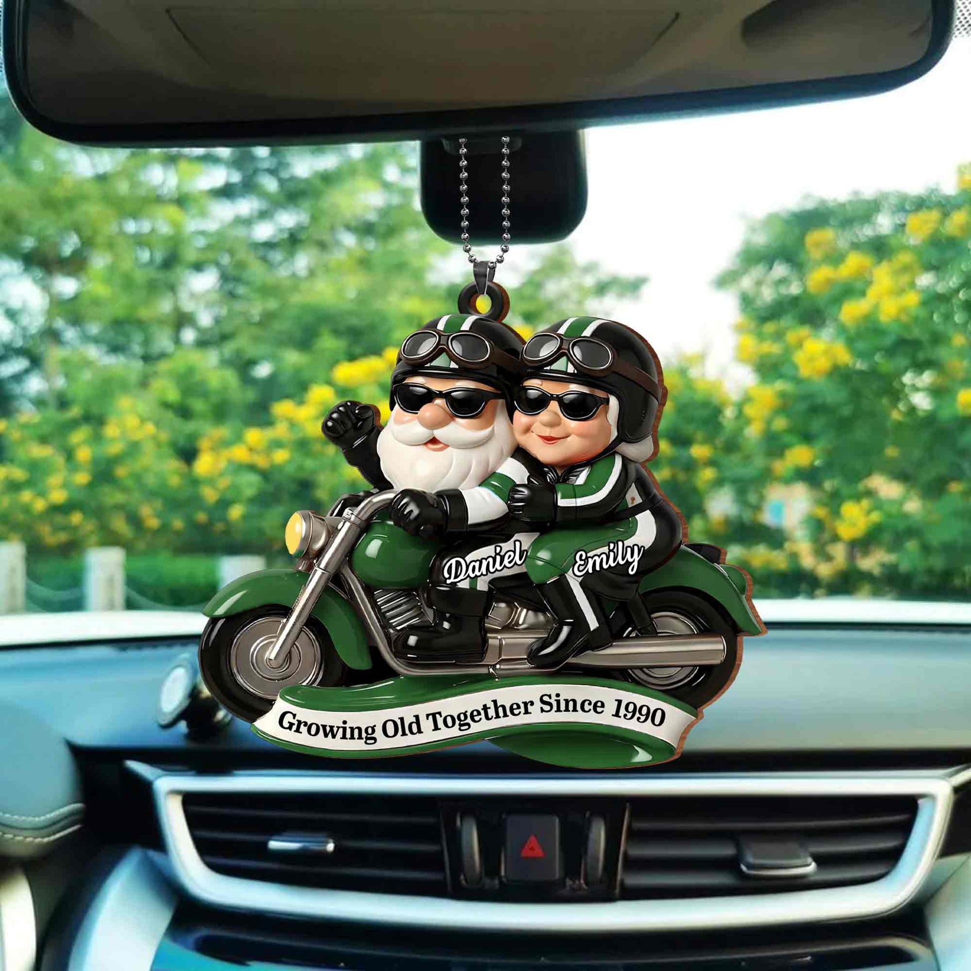 Growing Old Together, Motorcycle Santa Claus Figures