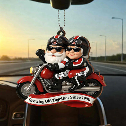 Growing Old Together, Motorcycle Santa Claus Figures