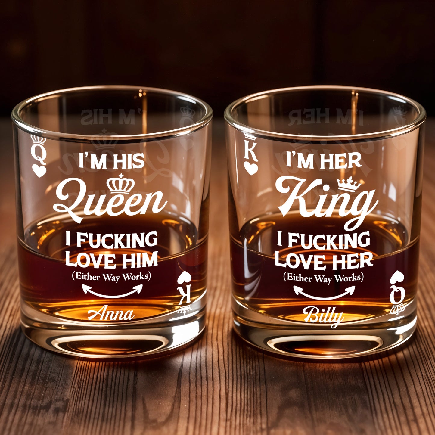 I'm Her King, I Effing Love Her, Crown And Heart