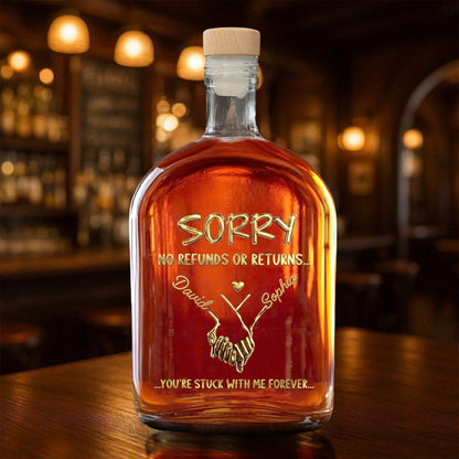 Sorry No Refunds Or Returns, Handshake And Heart