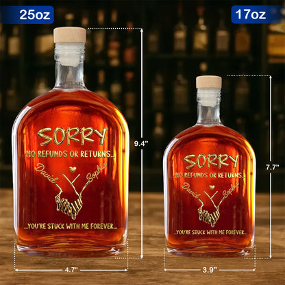 Sorry No Refunds Or Returns, Handshake And Heart