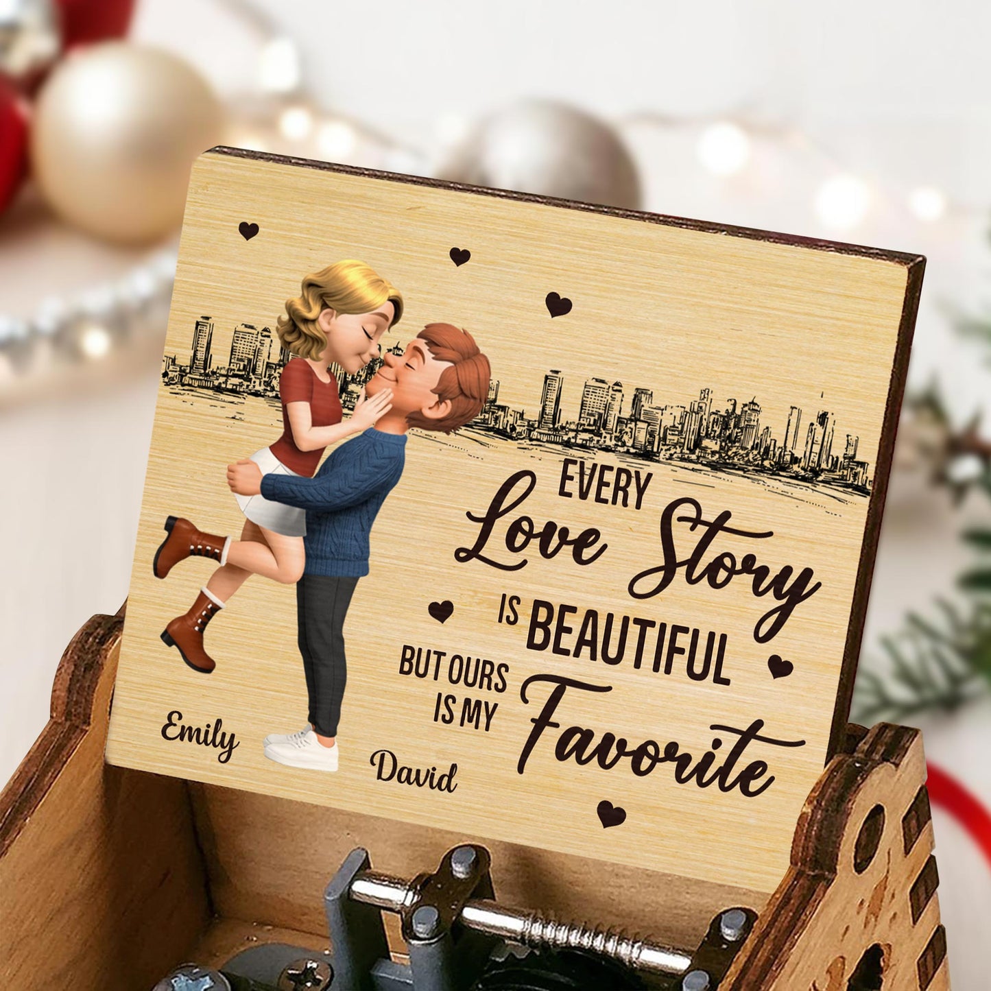 Every Love Story Is Beautiful But Ours Is My Favorite, City Skyline, Couple