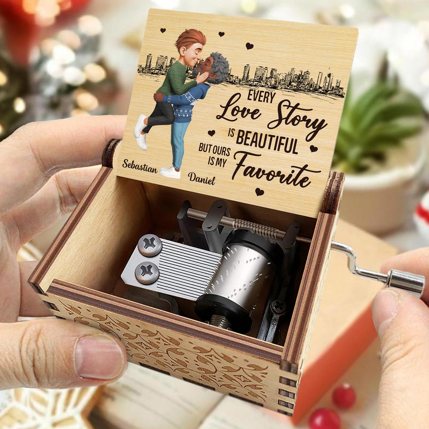 Every Love Story Is Beautiful But Ours Is My Favorite, City Skyline, Couple