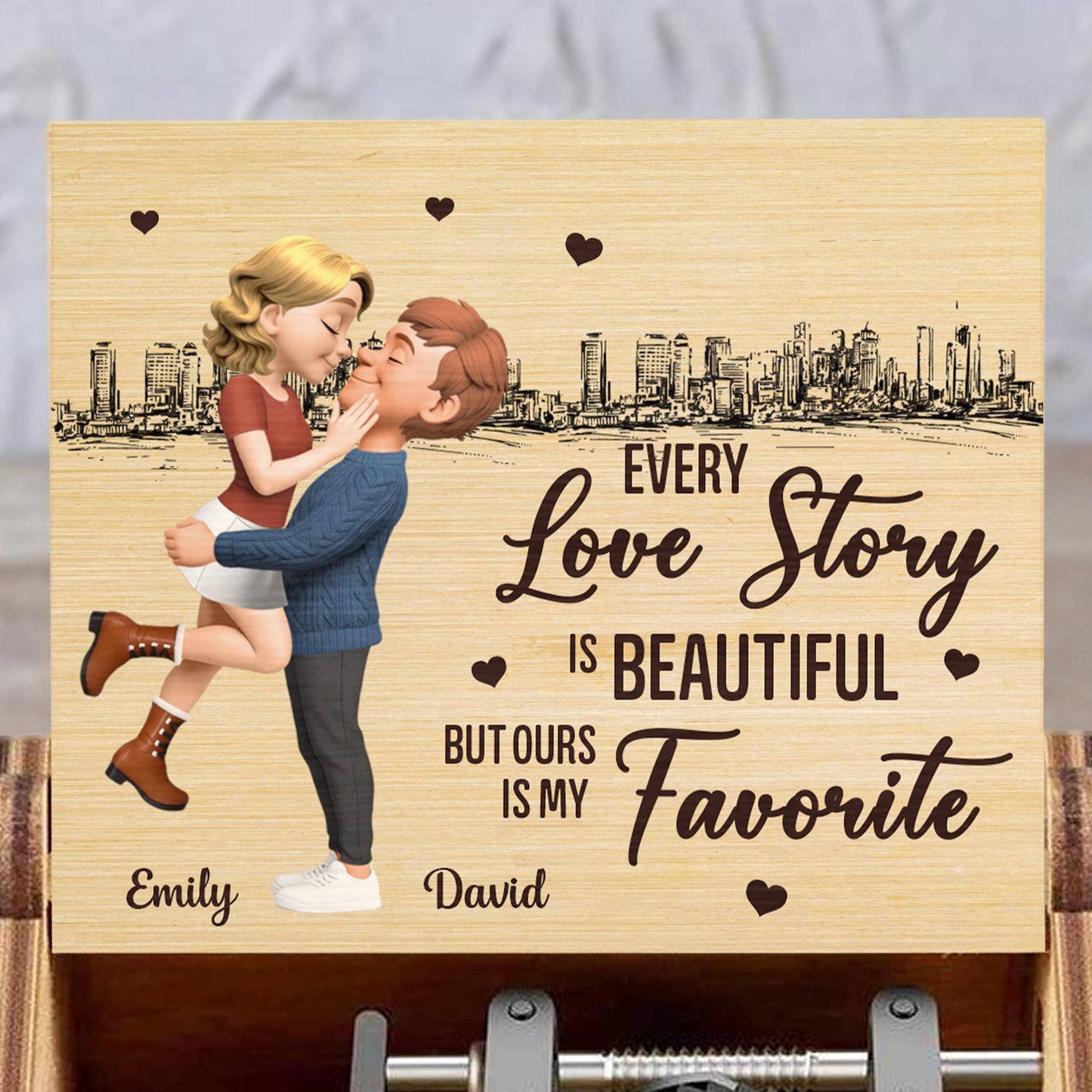 Every Love Story Is Beautiful But Ours Is My Favorite, City Skyline, Couple