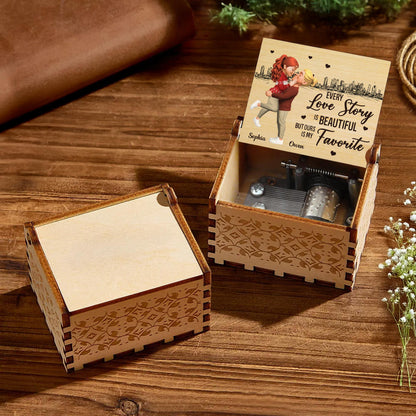 Every Love Story Is Beautiful But Ours Is My Favorite, City Skyline, Couple